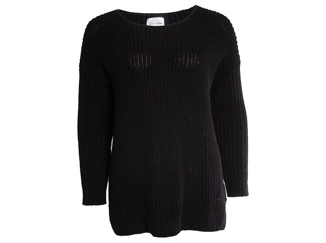 Anine Bing, schwarzer Strickpullover 