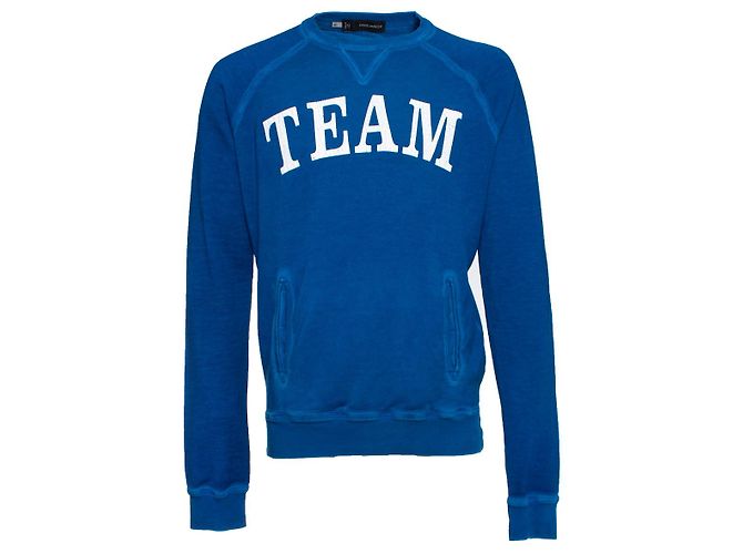 Dsquared2, Pull bleu avec texte.