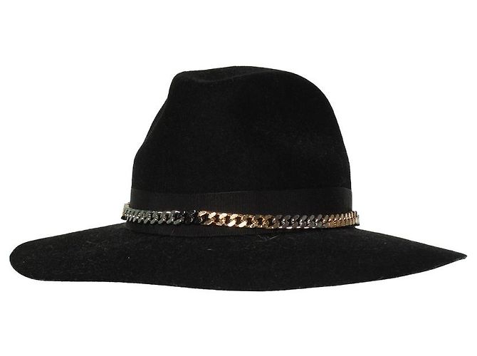Zadig & Voltaire, Amelia chain hat in black