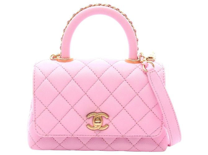 Bolsa 2WAY Chanel Coco Handle XXS Rosa