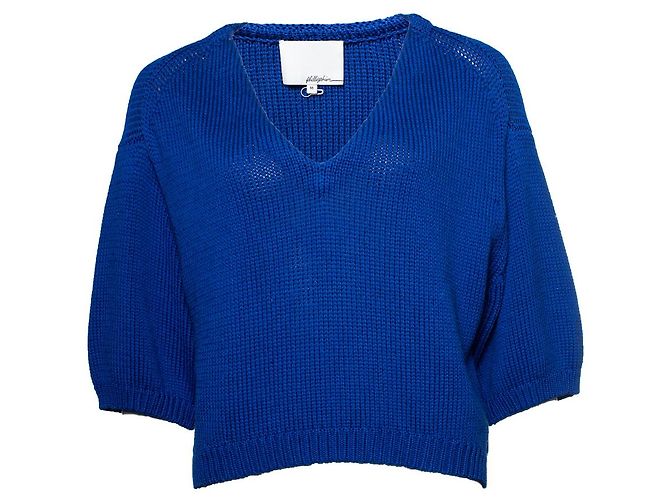 3.1 Phillip Lim Philip Limm, top de malha azul