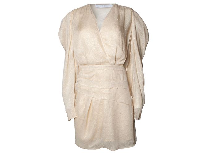 IRO, Lorell 22S Kleid mit Lurex Golden Metallisch