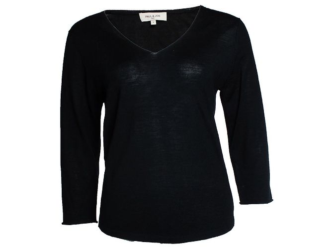 Paul & Joe, top nero con scollo a V