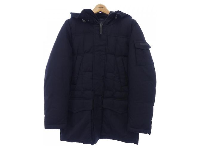 Woolrich Down Coat Blue Navy blue