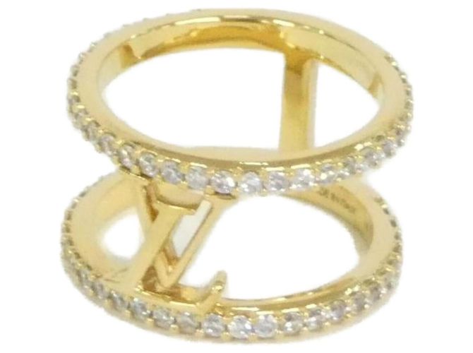 Louis Vuitton Ring LV Iconic Strass M M1463M Golden