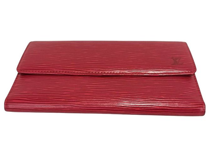 Cartera Louis Vuitton epi epi leather medium Roja