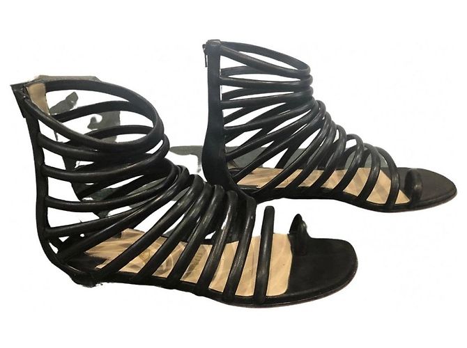 Christian Louboutin Sandali Cachetta in pelle Nero