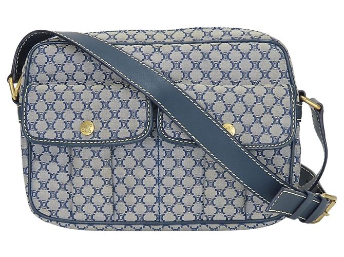 Céline Borsa a Spalla Celine Macadam Navy Blu navy
