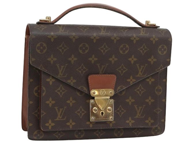 LOUIS VUITTON Bolsa Monogram Monceau 28 M51185 LV Auth 181393 Monograma