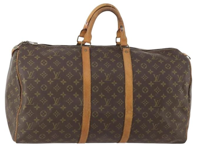 LOUIS VUITTON Monogram Keepall 50 Boston Tasche M41426 LV Auth 179406 Monogramm