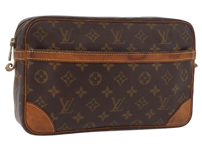 LOUIS VUITTON Monogram Compiegne 28 Clutch M51845 LV Auth 181382 Monograma