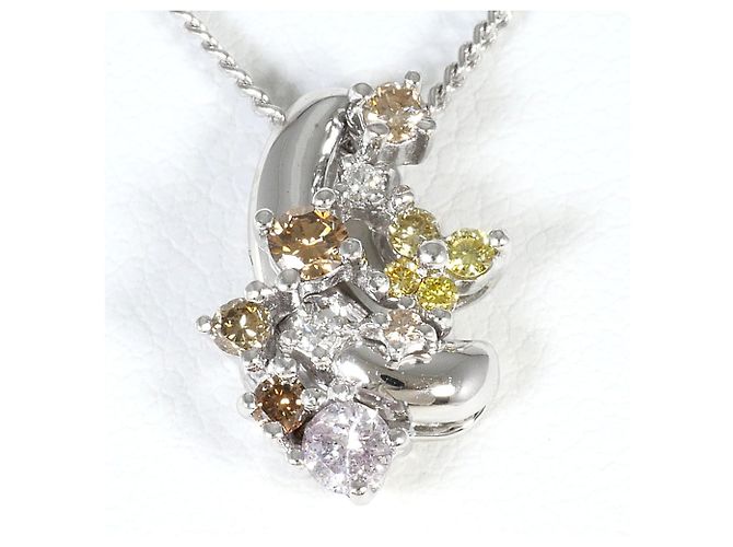 Autre Marque Collana in oro bianco 18K e diamanti D'oro