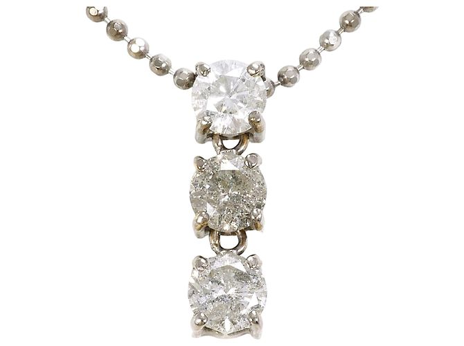 Autre Marque Collana in oro bianco 18K e diamanti D'oro