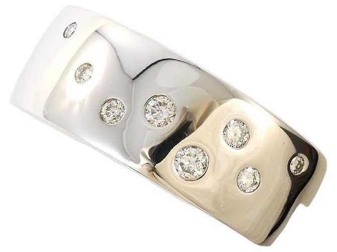 Autre Marque 18K Weißgold-Ring mit Diamant Golden