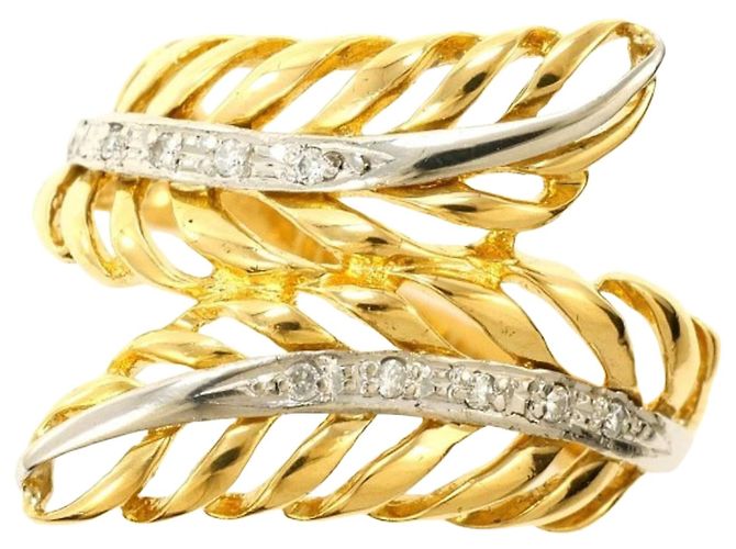 Autre Marque Platinring mit Diamant