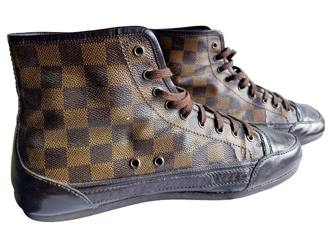 Louis Vuitton Baskets Montantes Damier Ebene Marron