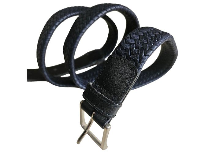 Church's Braided Leather Belt in Black