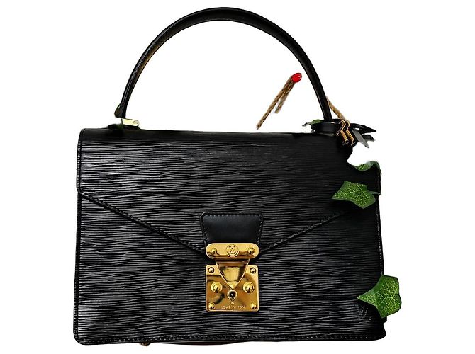 Louis Vuitton Bolsa Epi Noir em couro Preto