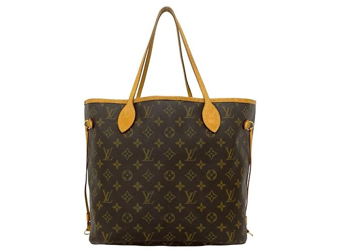 Sac cabas Louis Vuitton Neverfull MM Monogram Leather Marron