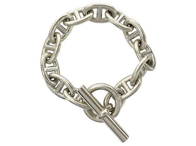 Hermès HERMES Chaine d'Ancre TGM Bracciale Argento