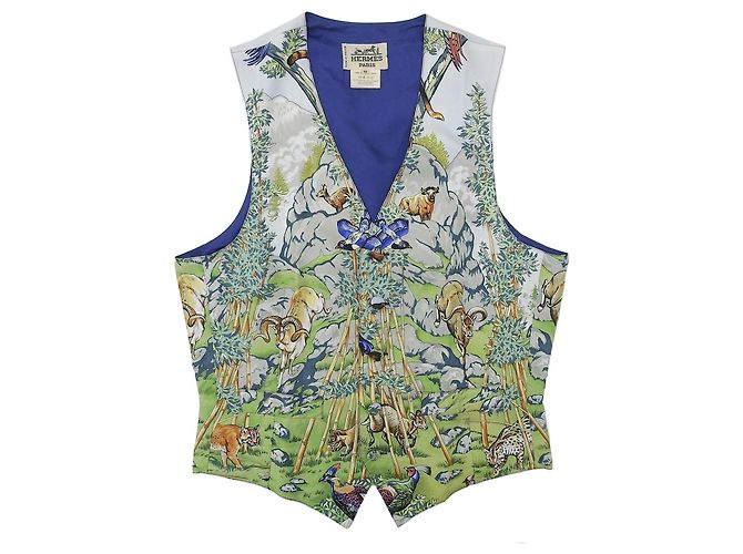 Hermès Camicia in seta Hermes Multicolore
