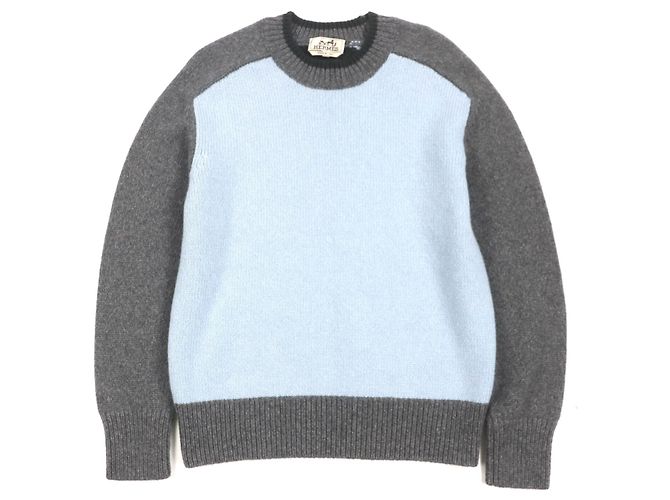 Hermès Hermes Kaschmirpullover Schwarz Grün Grau Hellblau 