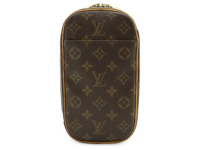 Borsa a tracolla Louis Vuitton Pochette Gange Monogram Marrone