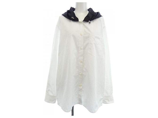 Camicia in cotone Prada Bianco 
