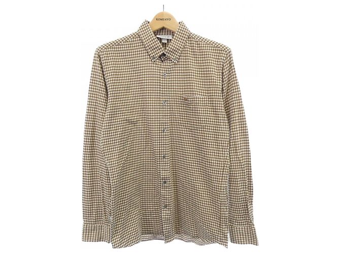 Autre Marque Camicia in cotone Lacoste PH701EM Marrone