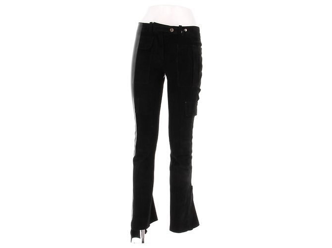 Louis Vuitton Pantalone nero bicolore