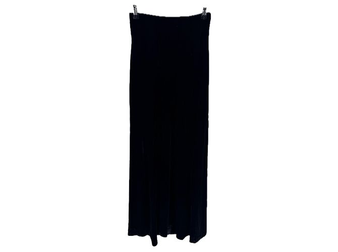 Autre Marque Gonna lunga in velluto nero