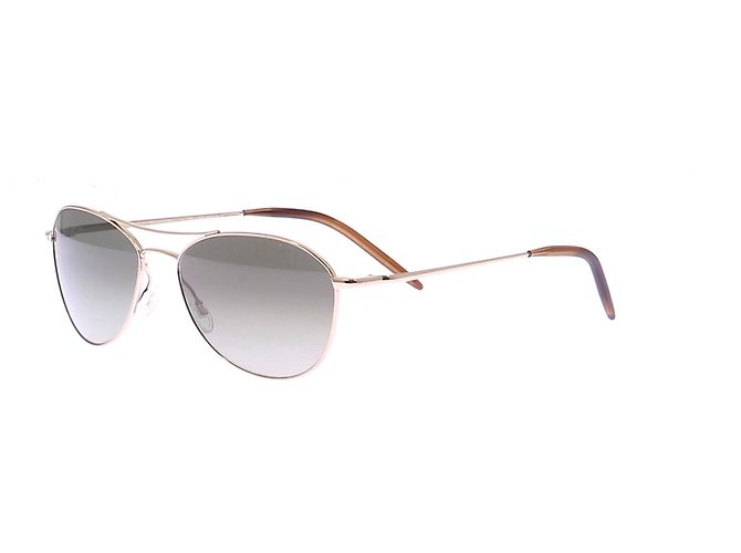 Oliver Peoples Óculos de sol dourado e castanho