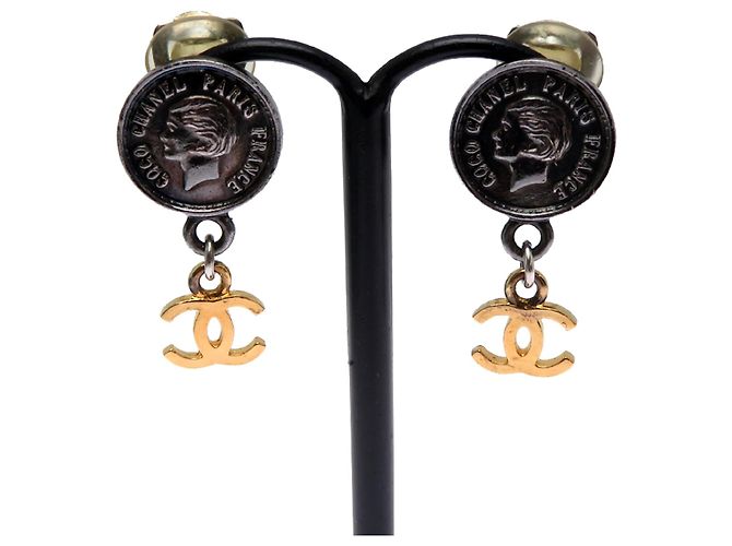Timeless Orecchini a clip Chanel Coin Coco Mark da donna