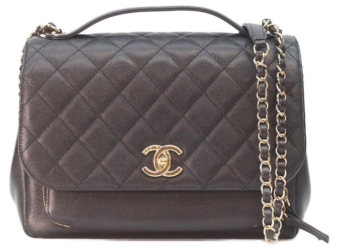 Chanel A93607 Caviar Business Affinity Schultertasche Schwarz