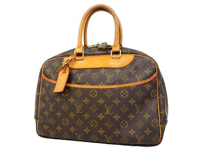 Borsa Louis Vuitton Monogram Deauville Marrone
