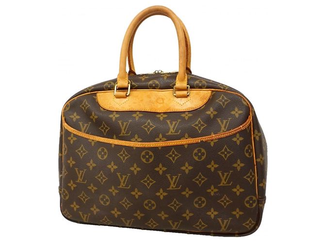 Borsa Louis Vuitton Monogram Deauville Marrone
