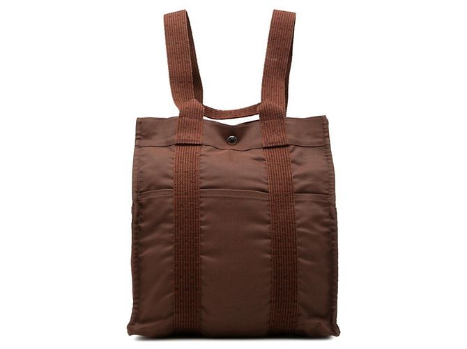 Hermès Hermes Herline Ad MM Backpack Brown