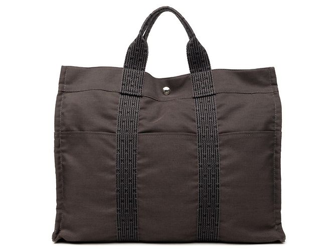 Hermès Sac à main Hermes Herline Tote MM Marron Noir
