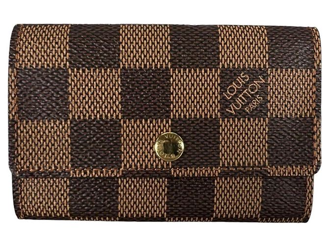 Louis Vuitton Damier Canvas Keycase Brown