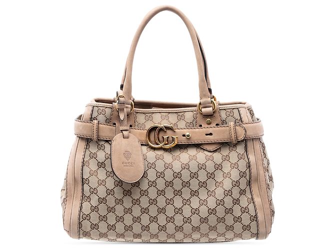 Gucci Beige GG Canvas Running Tote