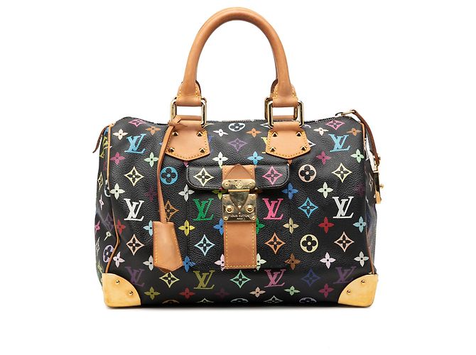 Louis Vuitton Black Monogram Multicolore Speedy 30