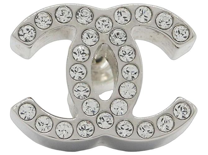 Orecchini Chanel in metallo argento