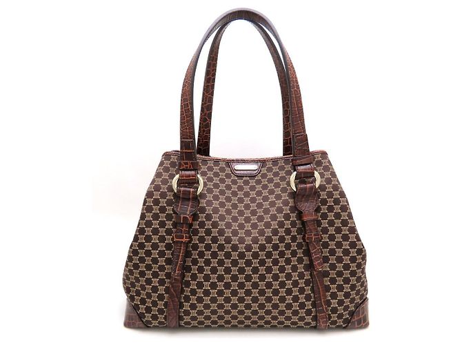 Céline Borsa Tote Celine Macadam Marrone