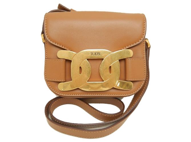 Borsa a tracolla in pelle marrone Tod's