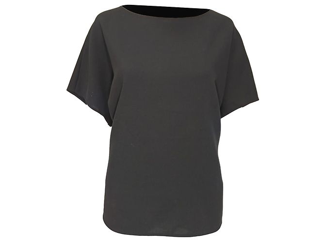 The Row Bluse aus schwarzer Virgin Wool