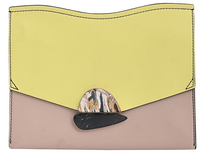Clutch Curl Medium in pelle multicolore Proenza Schouler