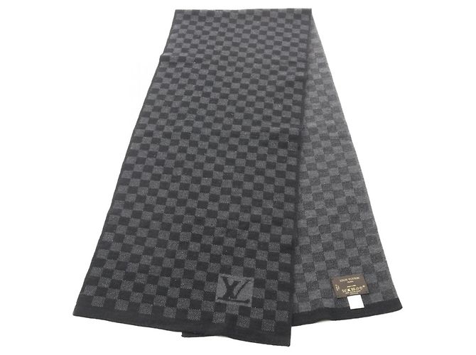 Sciarpa Louis Vuitton Damier Marrone Nero 