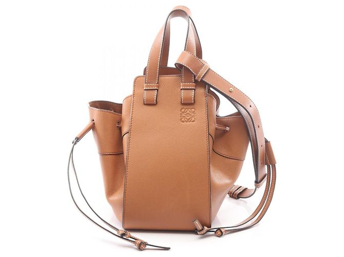 Loewe Hammock Drawstring Bag Brown
