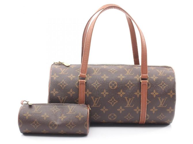 Louis Vuitton Papillon 30 Handbag Brown