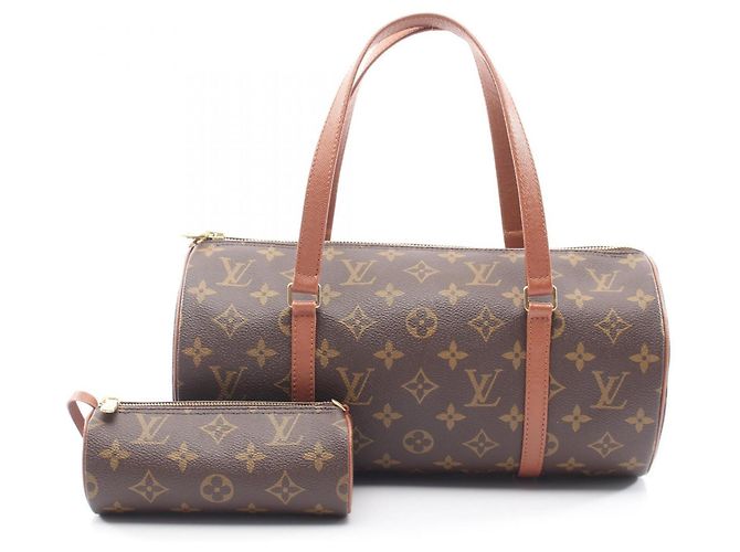 Louis Vuitton Papillon 30 Handbag Brown